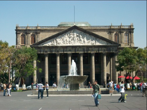 photograph of the Teatro Degollado in Guadalajara
